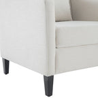 Chaises de salon, fauteuil d'appoint avec coussin lombaire, chaise de lecture élégante pour chambre à coucher, chaise de canapé rembourrée de style milieu du siècle