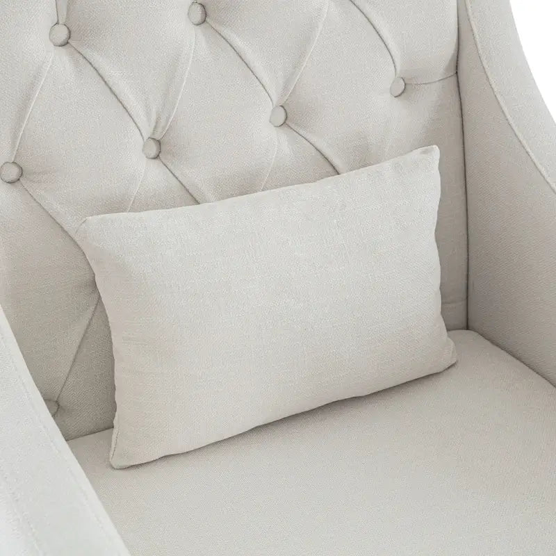 Chaises de salon, fauteuil d'appoint avec coussin lombaire, chaise de lecture élégante pour chambre à coucher, chaise de canapé rembourrée de style milieu du siècle