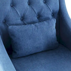 Chaises de salon, fauteuil d'appoint avec coussin lombaire, chaise de lecture élégante pour chambre à coucher, chaise de canapé rembourrée de style milieu du siècle
