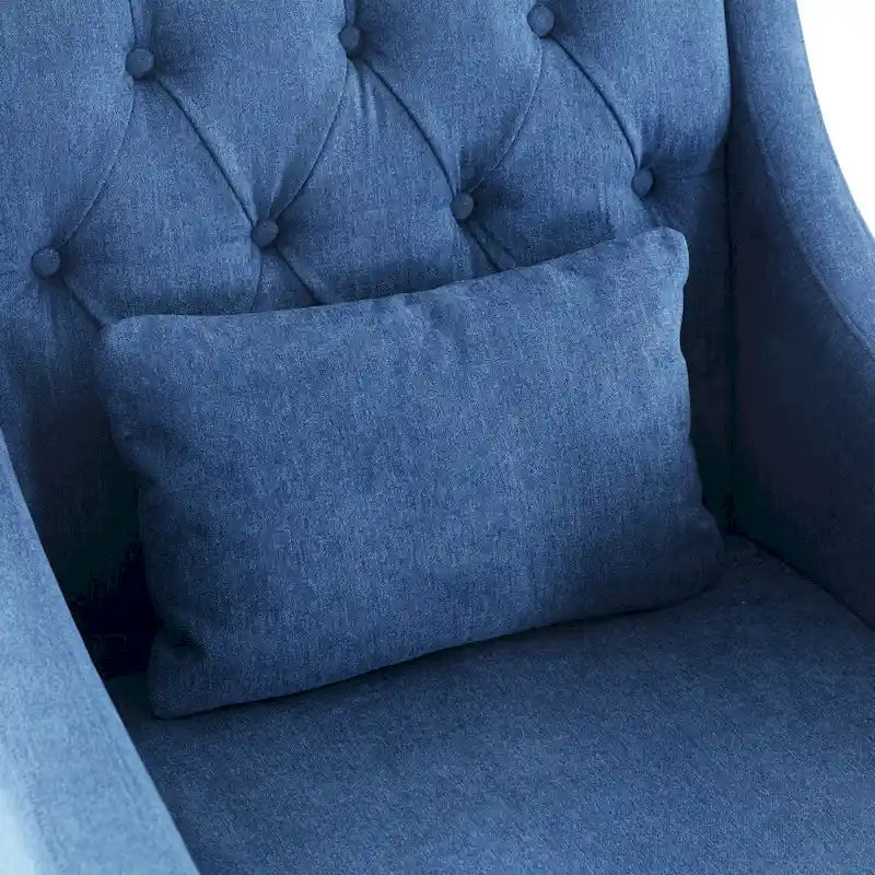 Chaises de salon, fauteuil d'appoint avec coussin lombaire, chaise de lecture élégante pour chambre à coucher, chaise de canapé rembourrée de style milieu du siècle