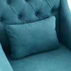 Chaises de salon, fauteuil d'appoint avec coussin lombaire, chaise de lecture élégante pour chambre à coucher, chaise de canapé rembourrée de style milieu du siècle