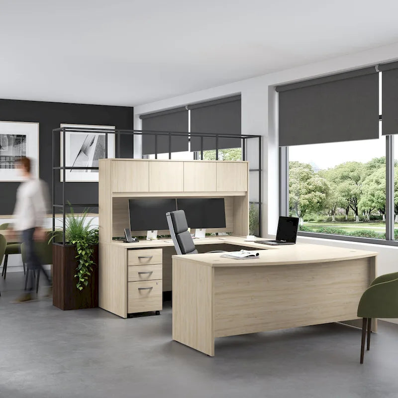 Bureau en L de 72 po avec retour de 42 po
