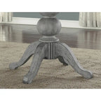 Table à manger sur pied en bois gris - 72 x 30 x 54
