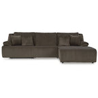 Canapé d'angle inclinable 3 pièces avec méridienne - 128 larg. x 74 prof. x 41 haut.