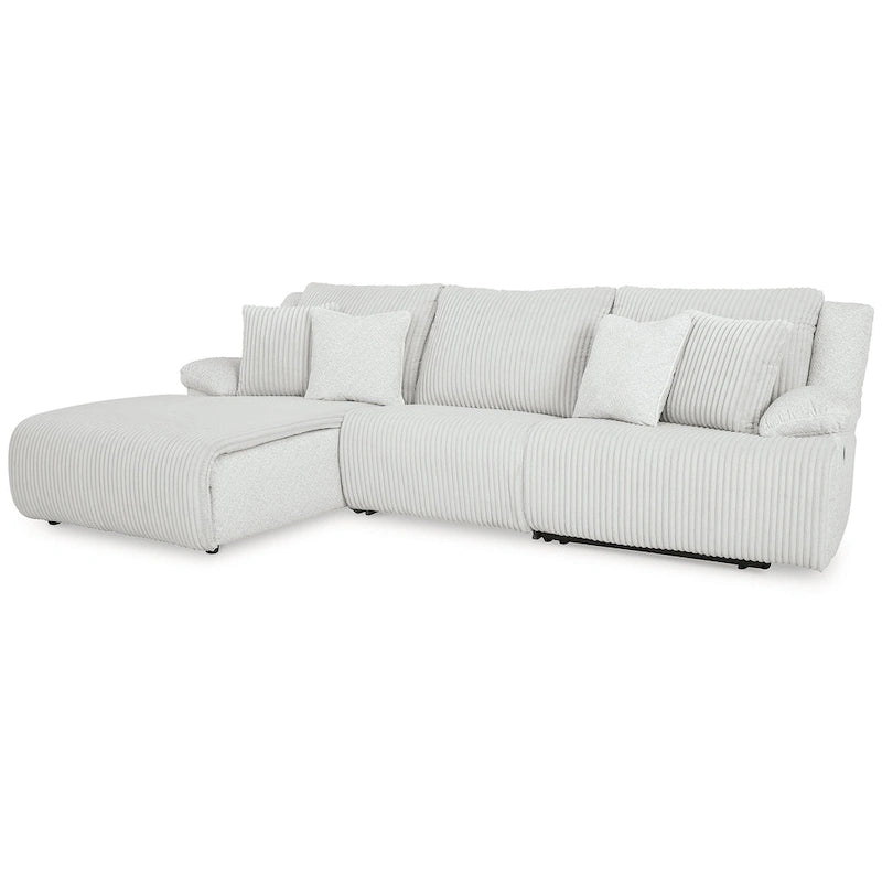 Canapé d'angle inclinable 3 pièces avec méridienne - 128 larg. x 74 prof. x 41 haut.