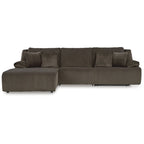 Canapé d'angle inclinable 3 pièces avec méridienne - 128 larg. x 74 prof. x 41 haut.