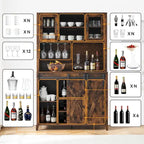 Meuble de bar à café de style ferme
