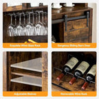 Meuble de bar à café de style ferme