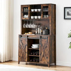 Meuble de bar à café de style ferme