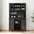 Meuble de bar à café de style ferme