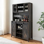Meuble de bar à café de style ferme