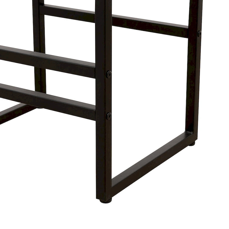 Tabourets de bar tissés à la main, tabourets de bar hauteur comptoir avec pieds de support en métal, tabourets d'îlot de cuisine avec dossier et repose-pieds