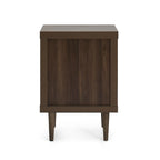 Table de chevet à 2 tiroirs style Mid-Century Modern