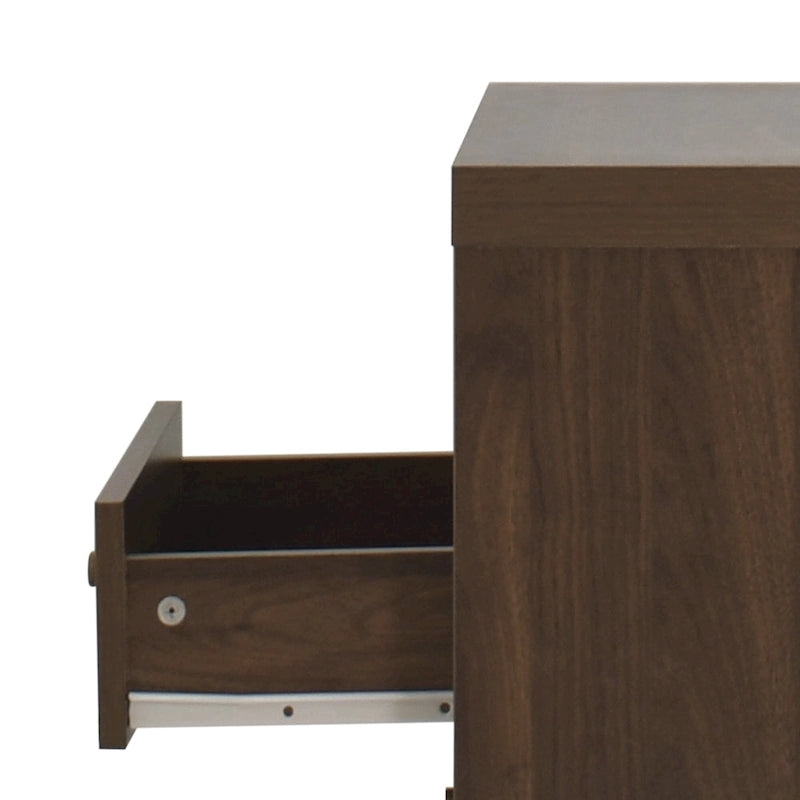 Table de chevet à 2 tiroirs style Mid-Century Modern