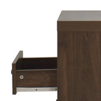 Table de chevet à 2 tiroirs style Mid-Century Modern