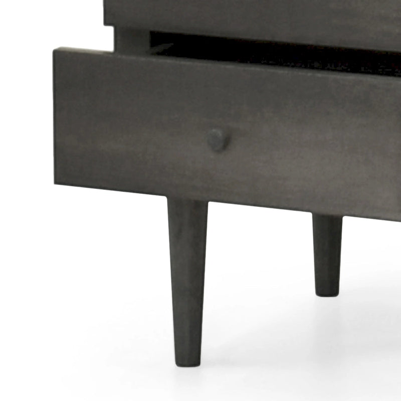 Table de chevet à 2 tiroirs style Mid-Century Modern