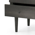 Table de chevet à 2 tiroirs style Mid-Century Modern