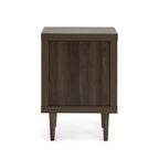 Table de chevet à 2 tiroirs style Mid-Century Modern