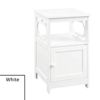 Table d'appoint avec armoire de rangement et étagère