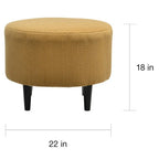 Pouf ottoman rond