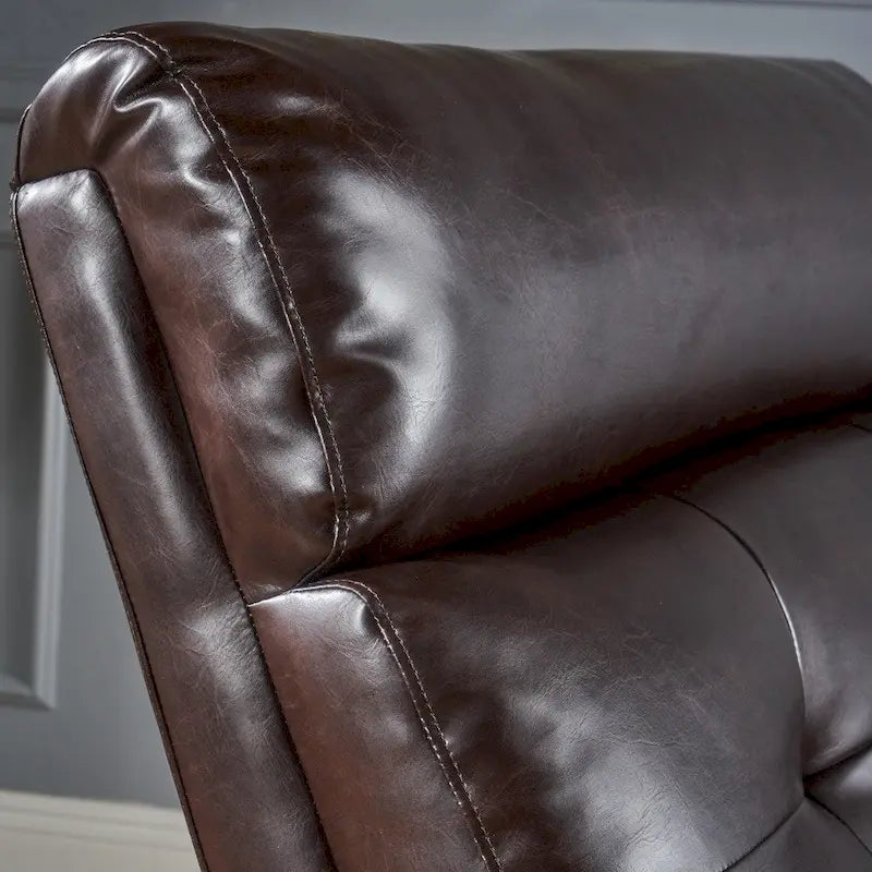 Fauteuil club inclinable 2 places en similicuir