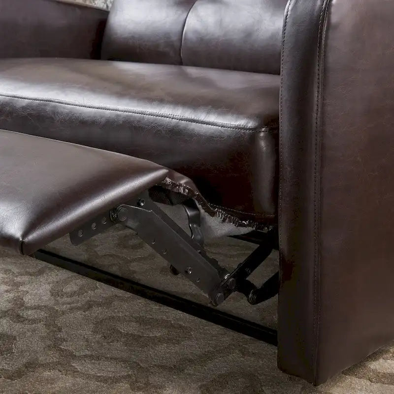 Fauteuil club inclinable 2 places en similicuir