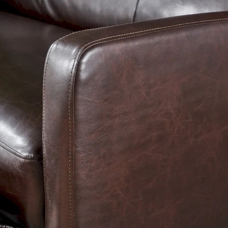 Fauteuil club inclinable 2 places en similicuir
