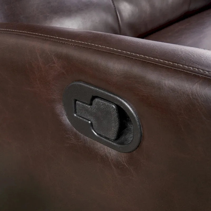Fauteuil club inclinable 2 places en similicuir