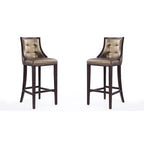 Tabouret de bar en bois de noyer et de hêtre de 45 po (ensemble de 2)
