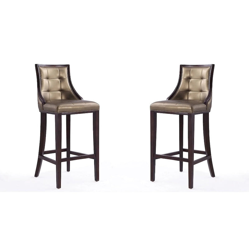 Tabouret de bar en bois de noyer et de hêtre de 45 po (ensemble de 2)