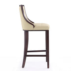 Tabouret de bar en bois de noyer et de hêtre de 45 po (ensemble de 2)