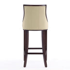 Tabouret de bar en bois de noyer et de hêtre de 45 po (ensemble de 2)