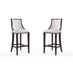 Tabouret de bar en bois de noyer et de hêtre de 45 po (ensemble de 2)