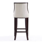 Tabouret de bar en bois de noyer et de hêtre de 45 po (ensemble de 2)