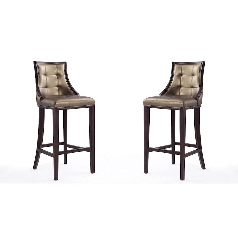 Tabouret de bar en bois de noyer et de hêtre de 45 po (ensemble de 2)