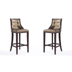 Tabouret de bar en bois de noyer et de hêtre de 45 po (ensemble de 2)