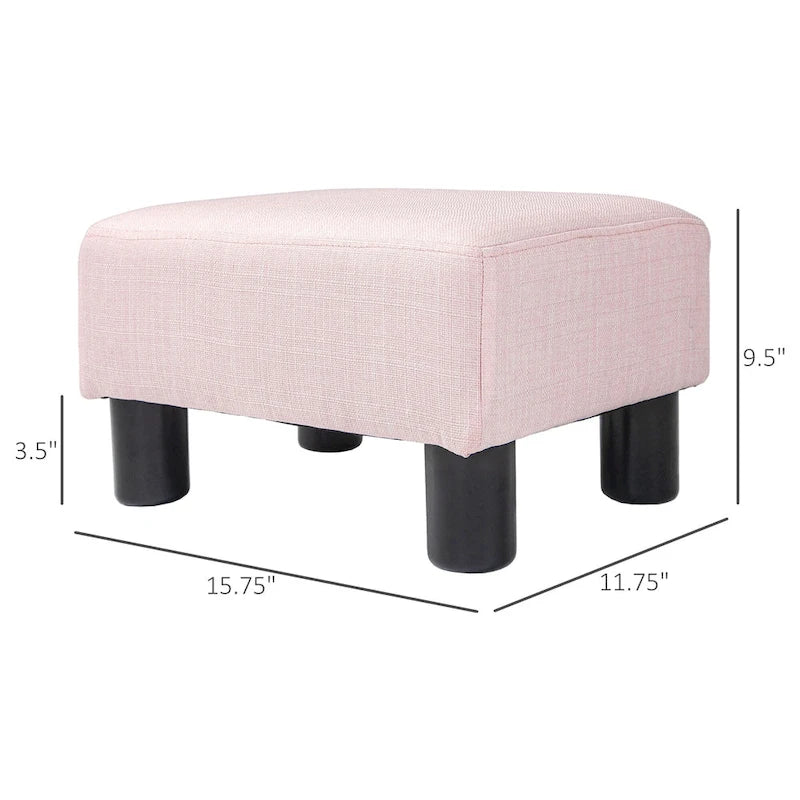 Repose-pieds ottoman en lin, modèle cube moderne 16
