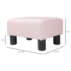 Repose-pieds ottoman en lin, modèle cube moderne 16