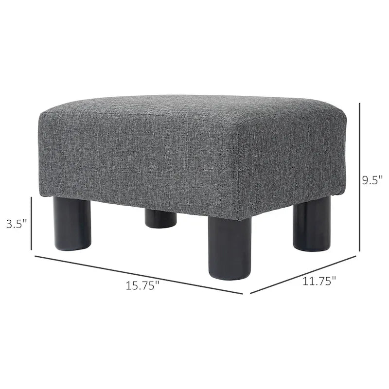 Repose-pieds ottoman en lin, modèle cube moderne 16