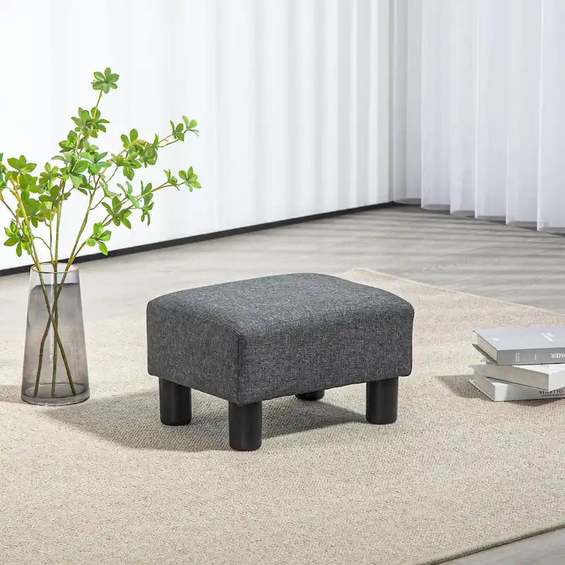 Repose-pieds ottoman en lin, modèle cube moderne 16