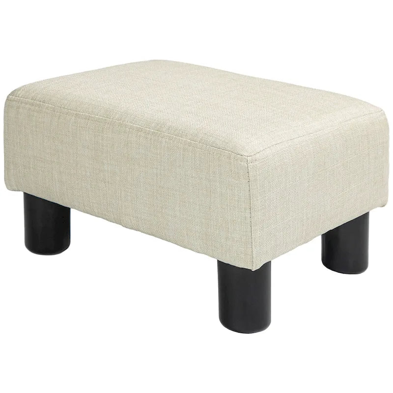 Repose-pieds ottoman en lin, modèle cube moderne 16