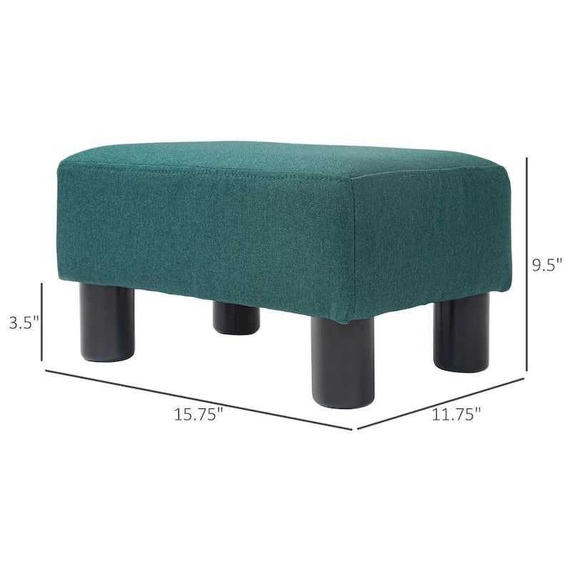 Repose-pieds ottoman en lin, modèle cube moderne 16
