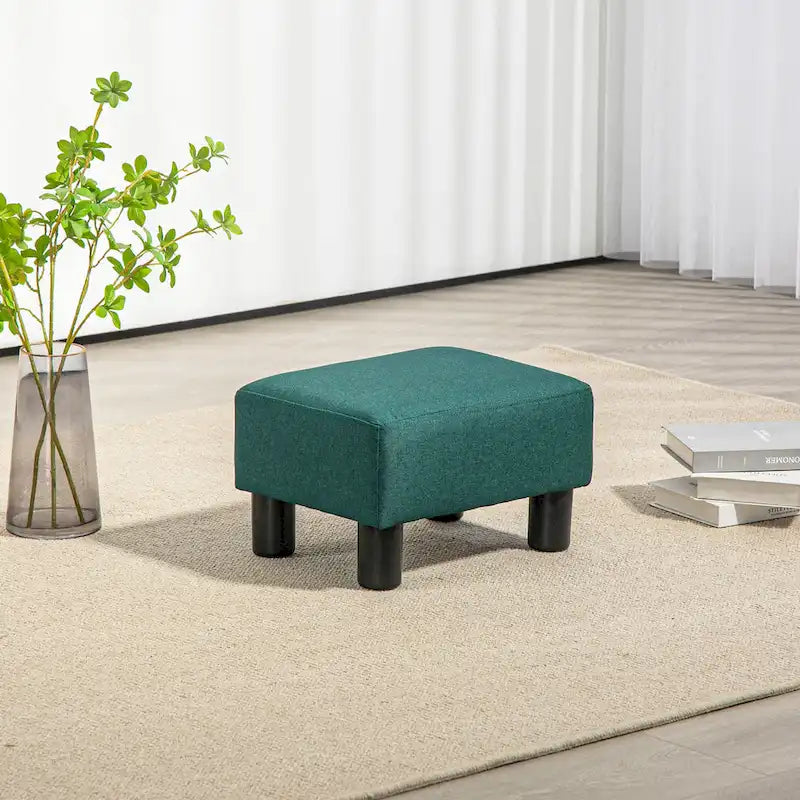 Repose-pieds ottoman en lin, modèle cube moderne 16