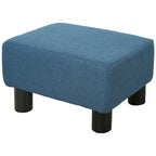 Repose-pieds ottoman en lin, modèle cube moderne 16