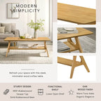 Ensemble de 3 tables basses en bois style Mid-Century Modern