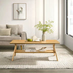 Ensemble de 3 tables basses en bois style Mid-Century Modern