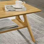 Ensemble de 3 tables basses en bois style Mid-Century Modern