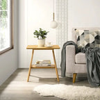 Ensemble de 3 tables basses en bois style Mid-Century Modern
