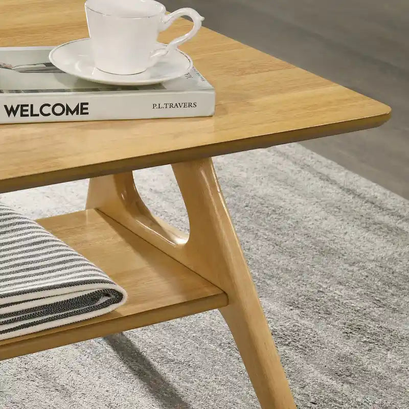 Ensemble de 3 tables basses en bois style Mid-Century Modern