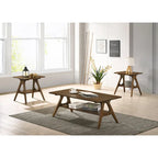 Ensemble de 3 tables basses en bois style Mid-Century Modern